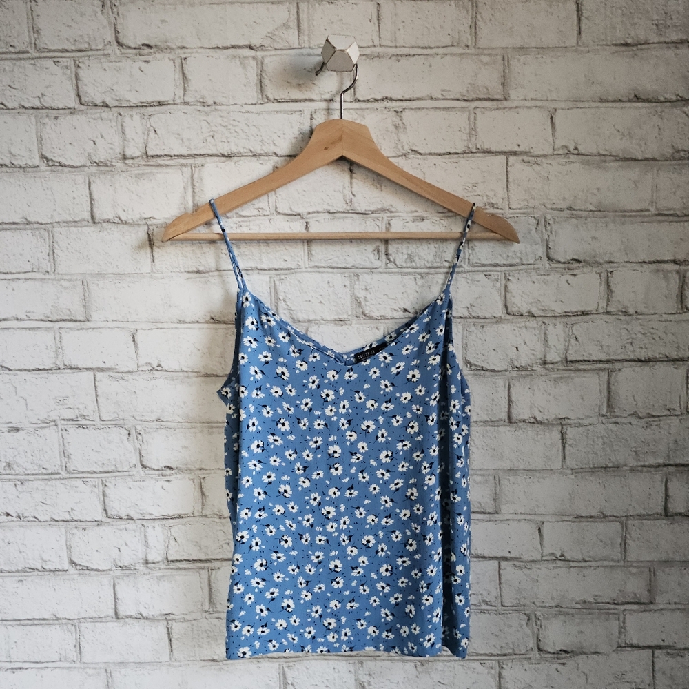 ☆ Cerulean Blue Floral Camisole, XS ☆